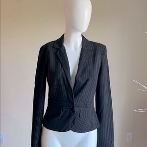 BCX  Women's Pinstriped Jersey Blazer.